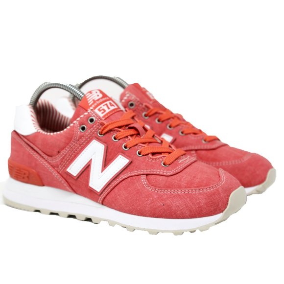 New Balance Shoes - New Balance Womens 574 Running Shoes Coral Pink